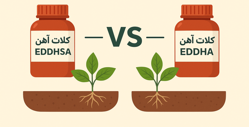 تفاوت کلات آهن EDDHSA با EDDHA